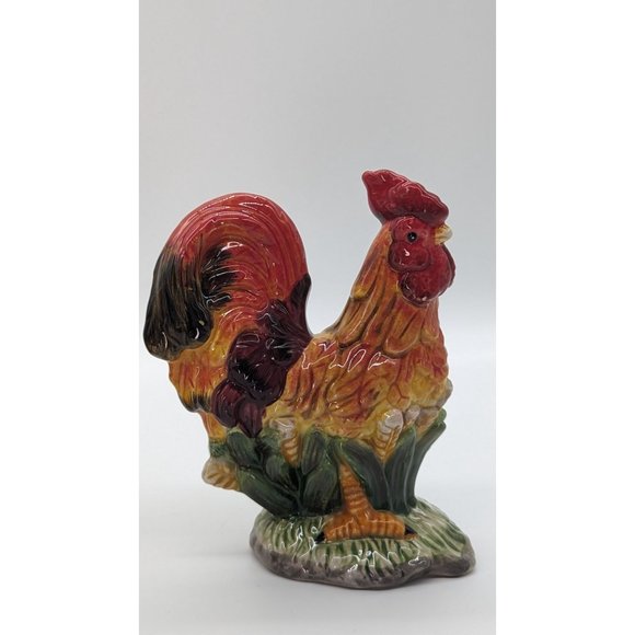 Rooster salt and pepper shakers set of spicy ceramic cluckers - Picture 8 of 16